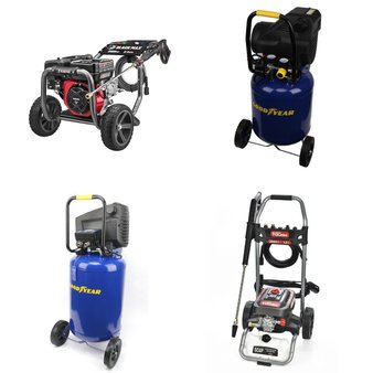 Pallet – 10 Pcs – Pressure Washers, Power Tools, Unsorted, Hand – Customer Returns – Hyper Tough, Goodyear, Black Max, Torin Jack