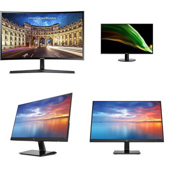 Pallet – 23 Pcs – Monitors – Damaged / Missing Parts / Tested NOT WORKING – HP, ACER, Samsung, MSI