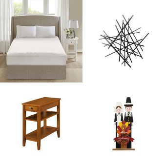 Pallet – 25 Pcs – Curtains & Window Coverings, Decor, Living Room, Lighting & Light Fixtures – Mixed Conditions – Unmanifested Home, Window, and Rugs, Asstd National Brand, Unmanifested Kitchen and Fixtures, Rockland