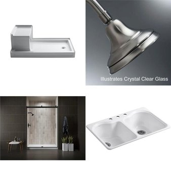 Pallet – 18 Pcs – Hardware, Kitchen & Bath Fixtures – Customer Returns – Kohler, TOTO USA, ELKAY, Toto
