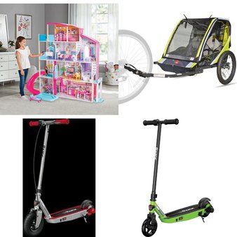 Pallet – 16 Pcs – Powered, Vehicles, Trains & RC, Outdoor Play, Dolls – Customer Returns – Razor, Razor Power Core, New Bright, Spalding