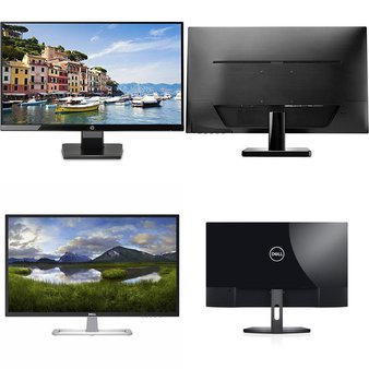 172 Pcs – Computer Monitors – Customer Returns – HP, DELL, Samsung, Onn