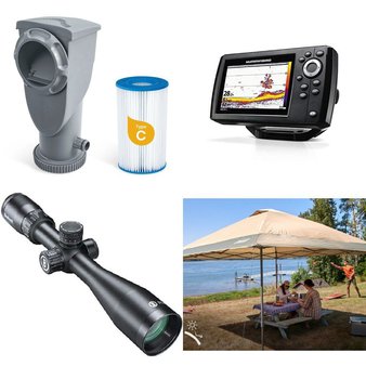 Pallet – 41 Pcs – Camping & Hiking, Optics / Binoculars, Pools & Water Fun, Unsorted – Customer Returns – Coleman, National Geographic, Funsicle, CLIQ