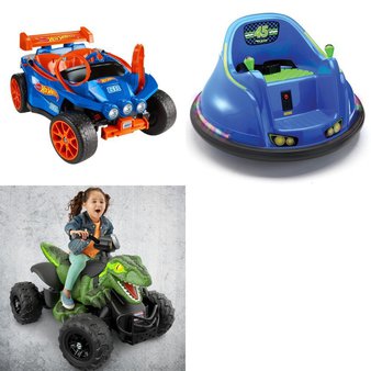 Pallet – 3 Pcs – Vehicles – Customer Returns – Flybar, Mattel, Fisher-Price