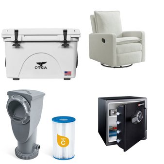 Flash Sale! 3 Pallets – 40 Pcs – Kitchen & Bath Fixtures, Safes, Unsorted, Walkers, Swings & Bouncers – Untested Customer Returns – Walmart