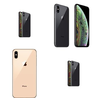 12 Pcs – Apple iPhone Xs Max – Refurbished (GRADE A – Unlocked) – Models: MT5Y2LL/A, MT5C2LL/A, MT5G2LL/A, 3D897LL/A