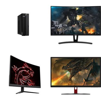 Pallet – 29 Pcs – Monitors, All-In-One – Open Box Customer Returns – HP, ACER, MSI, Asus