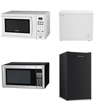 Pallet – 9 Pcs – Microwaves, Freezers – Customer Returns – Hamilton Beach, Sunbeam, Fridgemaster, CURTIS INTERNATIONAL LTD