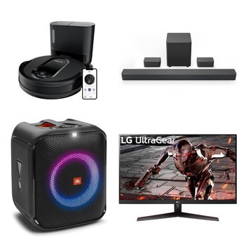 Pallet – 20 Pcs – Portable Speakers, Vacuums, All-In-One, Monitors – Customer Returns – Monster, Bissell, LG, Canon