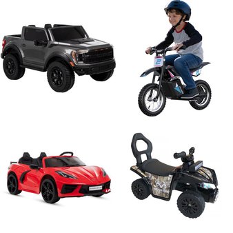 Pallet – 4 Pcs – Vehicles – Customer Returns – HUFFY CORPORATION, Realtree, Huffy, Razor