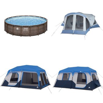 6 Pallets – 107 Pcs – Camping & Hiking, Pools & Water Fun, Unsorted – Customer Returns – Ozark Trail, Coleman, Igloo, Lifetime