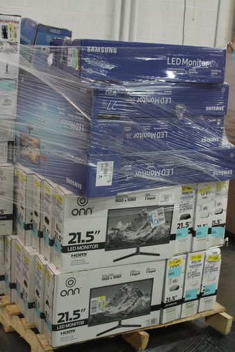Pallet – 43 Pcs – Computer Monitors – Customer Returns – Onn, Samsung