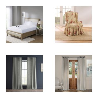 Pallet – 182 Pcs – Rugs & Mats, Curtains & Window Coverings, Sheets, Pillowcases & Bed Skirts, Covers, Mattress Pads & Toppers – Mixed Conditions – Unmanifested Home, Window, and Rugs, Eclipse, Fieldcrest, Sun Zero