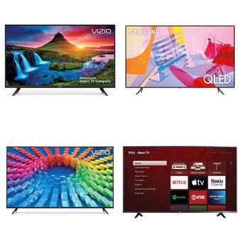 9 Pcs – LED/LCD TVs – Refurbished (GRADE C) – VIZIO, TCL, Samsung, Onn