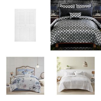 3 Pallets – 200 Pcs – Curtains & Window Coverings, Bedding Sets, Rugs & Mats, Sheets, Pillowcases & Bed Skirts – Like New or New Customer Returns – JC Penney