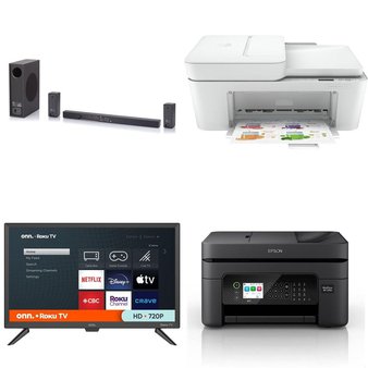 Pallet – 21 Pcs – Speakers, Inkjet – Open Box Customer Returns – onn., Canon, HP, Onn