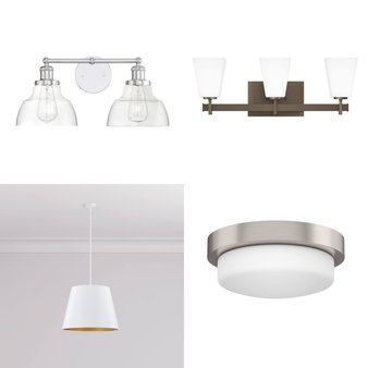 Pallet – 21 Pcs – Lighting & Light Fixtures, Kitchen & Bath Fixtures, Hardware, Patio & Outdoor Lighting / Decor – Open Box Like New – Signature Hardware, Chloe Lighting
