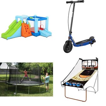 Pallet – 14 Pcs – Powered, Outdoor Sports, Lenses, Game Room – Customer Returns – Razor, Razor Power Core, Bestway, GOTRAX