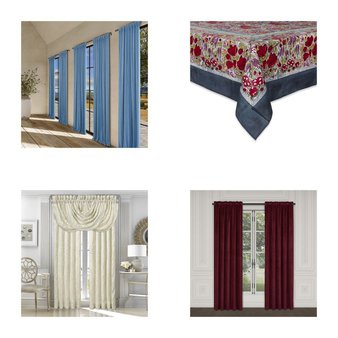 3 Pallets – 666 Pcs – Curtains & Window Coverings, Decor, Bath, Sheets, Pillowcases & Bed Skirts – Like New or New Customer Returns – JC Penney