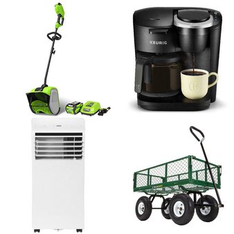 CLEARANCE! Pallet – 15 Pcs – Accessories, Drip Brewers / Perculators, Storage & Organization, Snow Removal – Overstock – Gorilla Carts, Keurig, GreenWorks