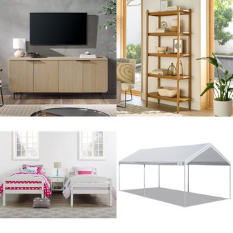CLEARANCE! Pallet – 19 Pcs – Arts & Crafts, Patio, Bedroom, Curtains & Window Coverings – Overstock – Fairfield, Caravan Canopy, Mainstay’s