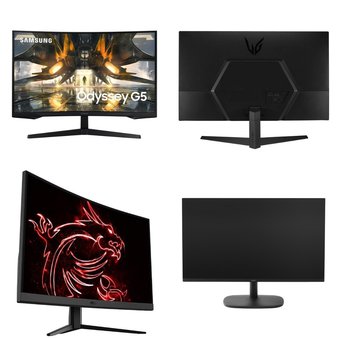 Pallet – 36 Pcs – Monitors, Unsorted – Customer Returns – Onn, LG, ACER, MSI