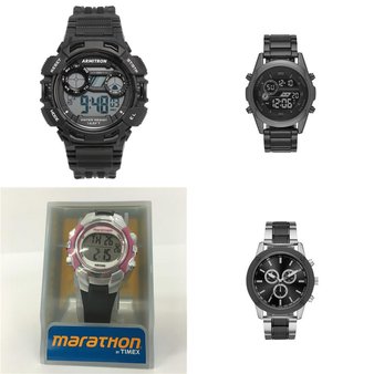 17 Pcs – Watches – Used, Like New – Retail Ready – Armitron, Timex, George
