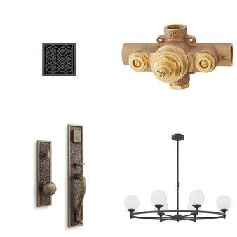 Pallet – 48 Pcs – Hardware, Kitchen & Bath Fixtures, Bath, Decor – Open Box Like New – Signature Hardware, Mirabelle