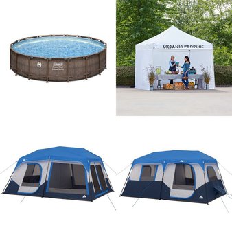 Flash Sale! 6 Pallets – 97 Pcs – Camping and Hiking – Untested Customer Returns – Walmart