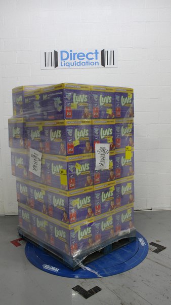 Pallet – 44 Pcs – Diapers & Wipes – Customer Returns – Luvs