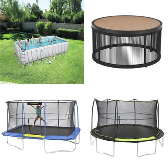 Pallet – 7 Pcs – Trampolines – Damaged / Missing Parts / Tested NOT WORKING – JumpKing, Better Homes & Gardens, Skywalker, Bestway