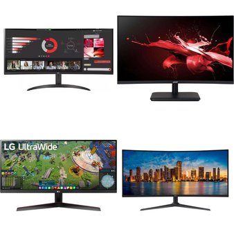 Pallet – 28 Pcs – Monitors – Damaged / Missing Parts / Tested NOT WORKING – ACER, LG, Samsung, onn.