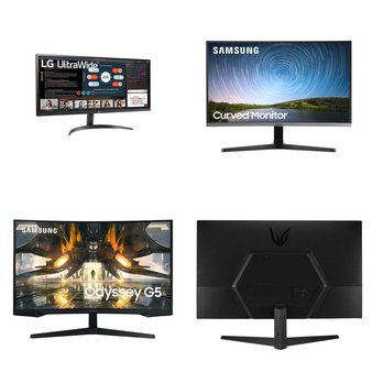 6 Pallets – 118 Pcs – Monitors, Unsorted – Customer Returns – Samsung, Onn, LG, ACER