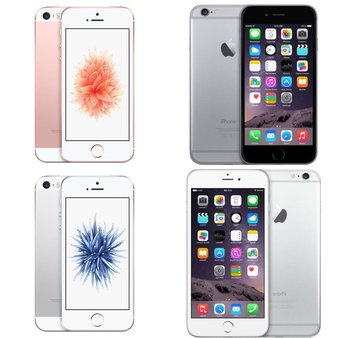 11 Pcs – Apple iPhone SE/6/6 Plus – Refurbished (GRADE A – Unlocked) – Models: MLY22LL/A, MP7U2LL/A, MG3H2CL/A, MQ3E2AA/A