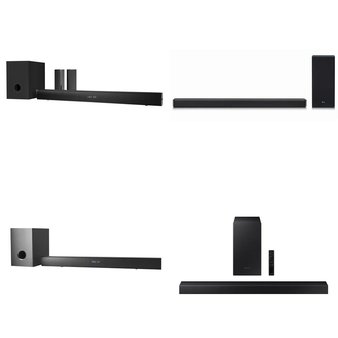 Pallet – 23 Pcs – Speakers – Damaged / Missing Parts / Tested NOT WORKING – Onn, onn., Roku, LG