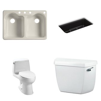 Pallet – 16 Pcs – Hardware, Kitchen & Bath Fixtures – Customer Returns – Kohler, Toto, TOTO USA, Saniflo