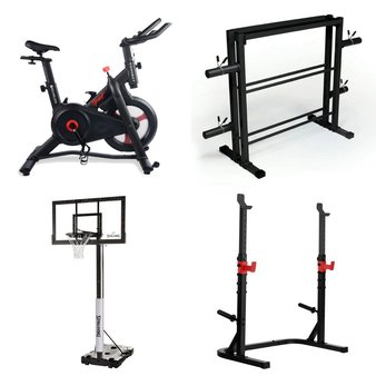 Pallet – 9 Pcs – Outdoor Sports, Exercise & Fitness – Customer Returns – Athletic Works, Wilson, CAP, Spalding