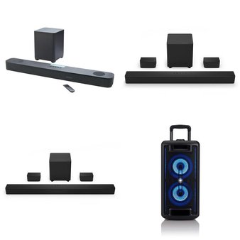 Pallet – 24 Pcs – Speakers, Accessories, Portable Speakers, Receivers, CD Players, Turntables – Customer Returns – VIZIO, onn., Onn, iLive