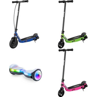 Pallet – 17 Pcs – Powered – Customer Returns – Razor, Razor Power Core, Jetson