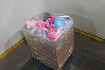 1 Pallets – 87 Pcs – New Stuffed Animals, Boardgames, Puzzles & Building Blocks, Dolls, Vehicles, Trains & RC – New and New Damaged Box – Walmart