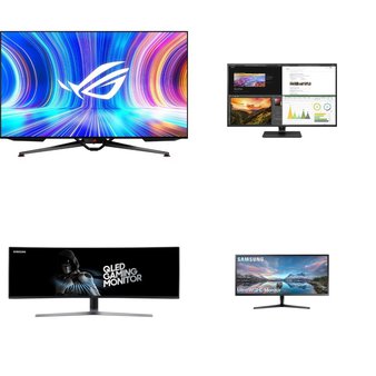 Pallet – 24 Pcs – Monitors – Damaged / Missing Parts / Tested NOT WORKING – Samsung, LG, ACER, Asus