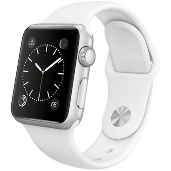 8 Pcs – Apple Watch Gen 1 Sport 38mm Space Gray Aluminum – White Sport Band MJ2T2VC/A – Refurbished (GRADE A – Original Box) – Smartwatches