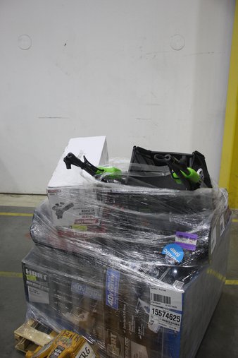 3 Pallets – 20 Pcs – Mowers, Leaf Blowers & Vaccums – Untested Customer Returns