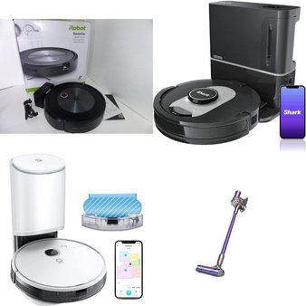 Pallet – 25 Pcs – Vacuums, Toasters & Ovens – Damaged / Missing Parts / Tested NOT WORKING – Shark, Dyson, Hoover, iRobot