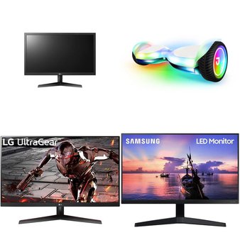 Pallet – 54 Pcs – Powered, Monitors, Audio Headsets – Damaged / Missing Parts / Tested NOT WORKING – Jetson, LG, Samsung, Hover-1