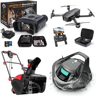 Pallet – 34 Pcs – Unsorted, Mattresses, Drones & Quadcopters Vehicles, Optics / Binoculars – Customer Returns – BEBANG, Idoo, Holy Stone, AIPER