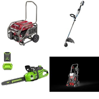 Pallet – 12 Pcs – Power Tools, Pressure Washers, Hand, Generators – Customer Returns – Hyper Tough, Goodyear, Torin Jack, Black Max