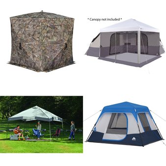 CLEARANCE! Pallet – 11 Pcs – Camping & Hiking, Hunting – Customer Returns – Ozark Trail, Coleman, Wildgame Innovations – BA Products, Ozark