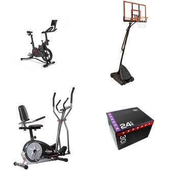 Pallet – 4 Pcs – Exercise & Fitness, Outdoor Sports – Customer Returns – Athletic Works, ECHELON, WNBA, Body Champ