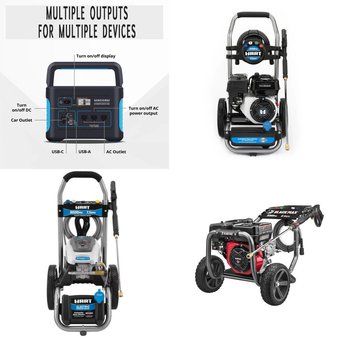 Pallet – 9 Pcs – Pressure Washers, Generators – Customer Returns – Hart, Black Max, Geneverse